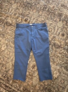 Peter Millar Men's Blue Stretch Chinos